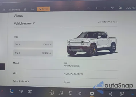 2022 Rivian R1T Adventure из США, поврежденный, VIN 7FCTGAAA1NN015309